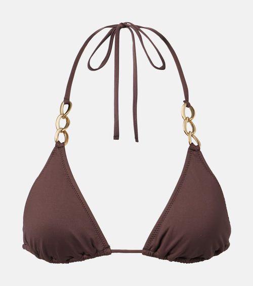 Chain-detail bikini top
