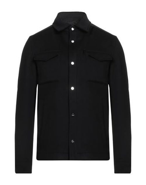 Man Shirt Black Size 38 Virgin Wool, Cashmere