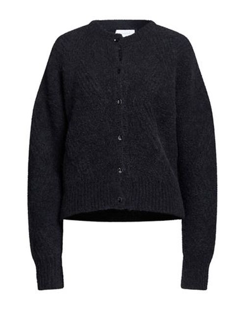 Collezione N_01 Woman Cardigan Black Size L Baby alpaca wool, Polyamide, Elastane