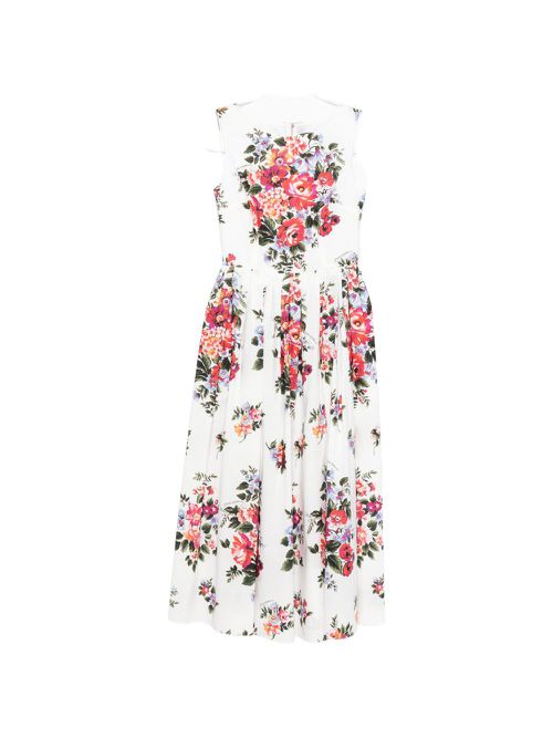 Flower Print Long Dress
