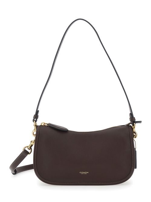 Brown Leather waverly Shoulder Bag