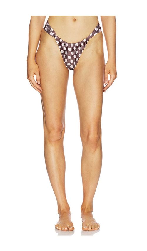 FAITHFULL THE BRAND Andez Bikini Bottom in Chocolate. - XS also in S, M