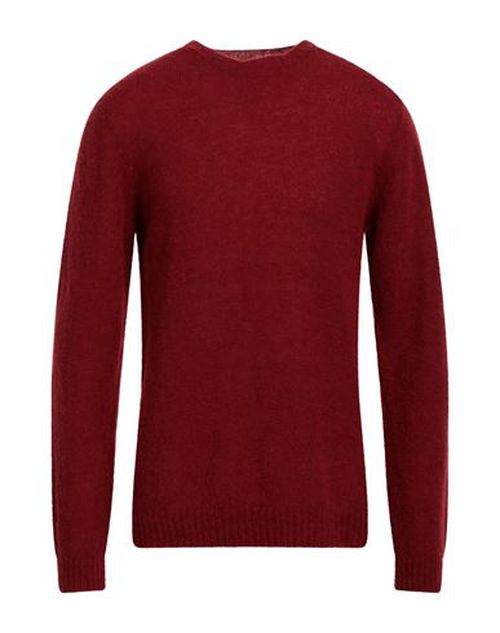 Irish Crone Man Sweater Brick Size S Alpaca wool, Polyamide, Wool