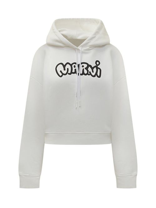 Logo Hoodie White