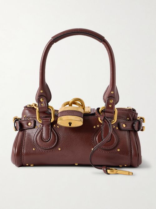 Paddington Embellished Leather Tote - Brown