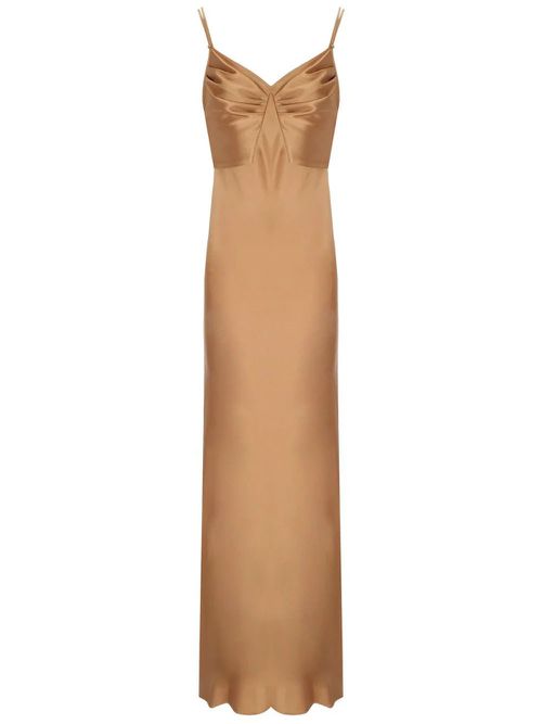 Red Carpet Dress In Satin Fabric