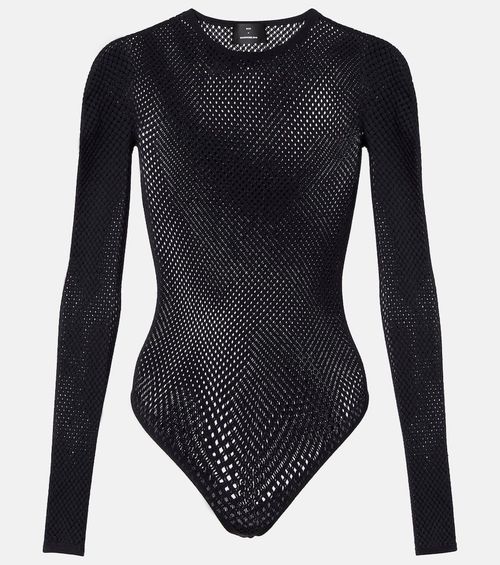 RHW Web wool-blend bodysuit