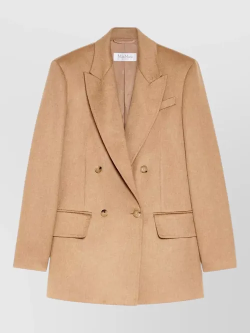 Max Mara - camel hair double-breasted blazer
