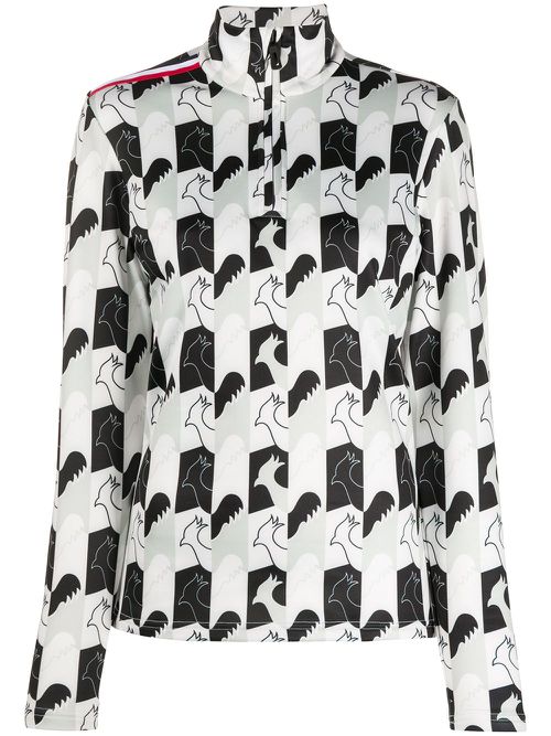 Palmares rooster-print sweatshirt - White