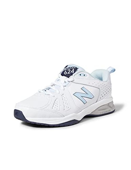 New Balance Women's Training Cross Trainer, White White Light Blue, 