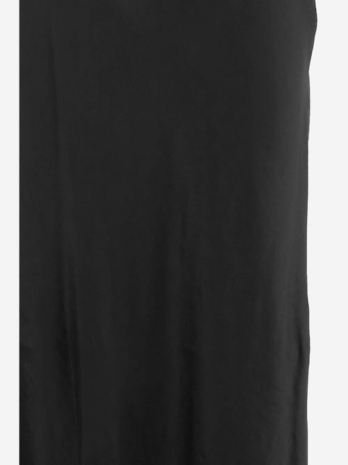 Acetate Maxi Skirt — Black