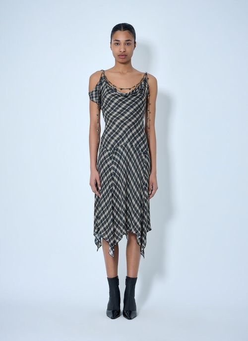 Tess Midi Dress - Woman Dresses Grey Uk