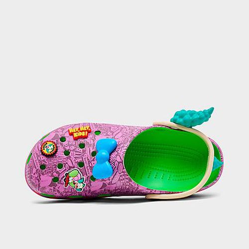 X The Simpsons Krusty The Clown Classic Clog Shoes in Purple/Multi