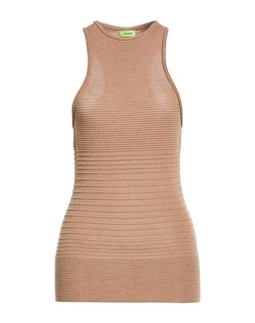 Woman Tank top Camel Size 4 Micro modal, Nylon, Merino Wool