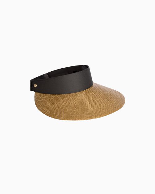 Champ II Visor for Women - Natural/Black - Larger Peak Span