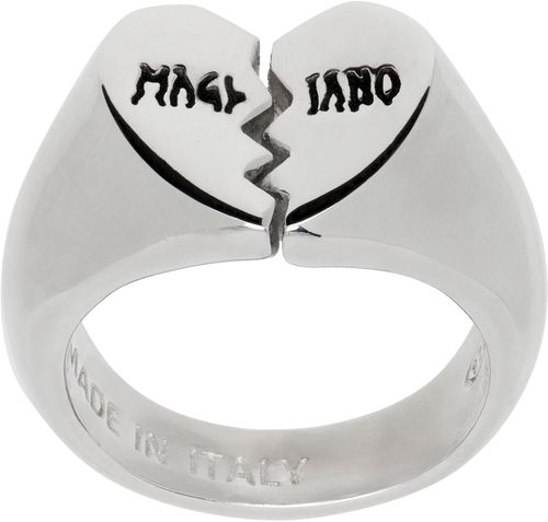Magliano Silver Broken Heart Mini Ring
