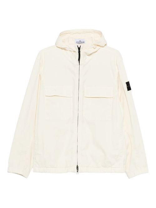 Man Hooded Zip Jacket with Reinforced Contour, Cargo-Style Chest Pockets & Elasticated Cuffs