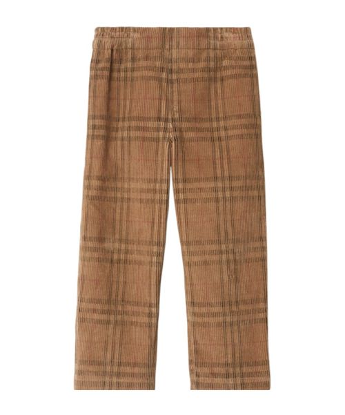 Check Corduroy Trousers