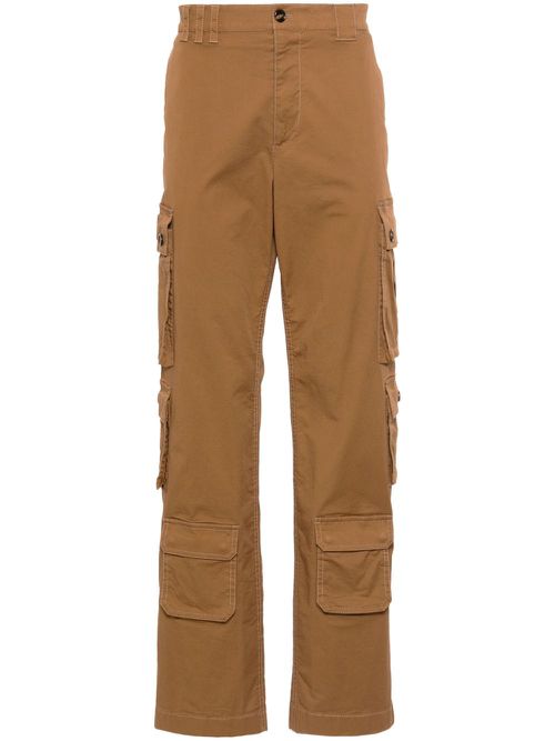 Logo-patch cargo pants - Brown