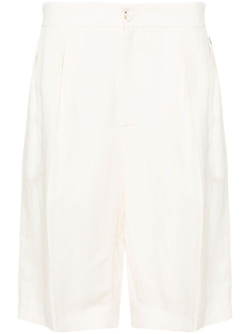 Pleat-detailing chino shorts - Neutrals