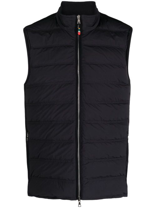 Fitzroy zip-up padded gilet - Blue