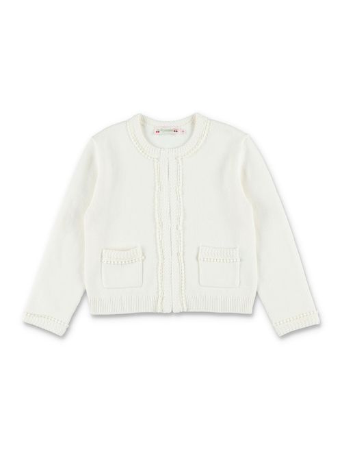 Laine Embroidered Organic Cotton and Cashmere Cardigan