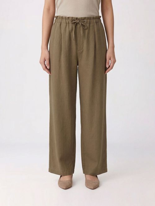 Pants Woman color Beige