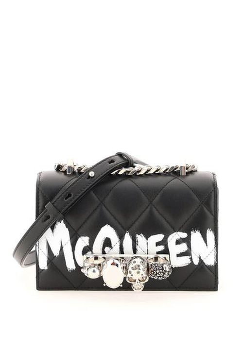 Alexander McQueen Mini Jeweled Satchel-Tasche