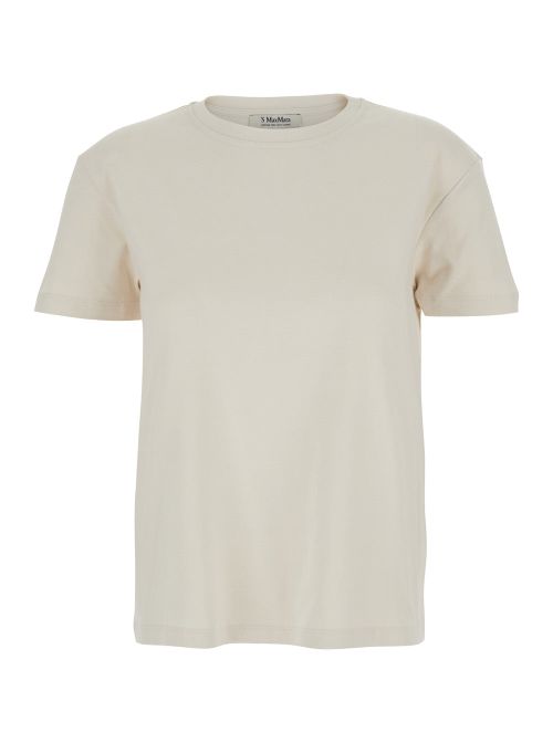 Crew Neck Cotton T-Shirt — White
