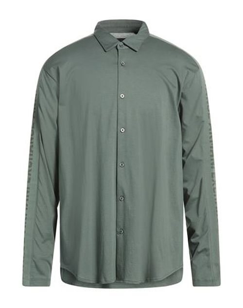 Man Shirt Military green Size L Cotton