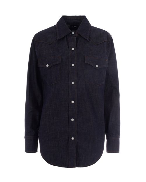 Western Indigo Organic Cotton Shirt — Indigo