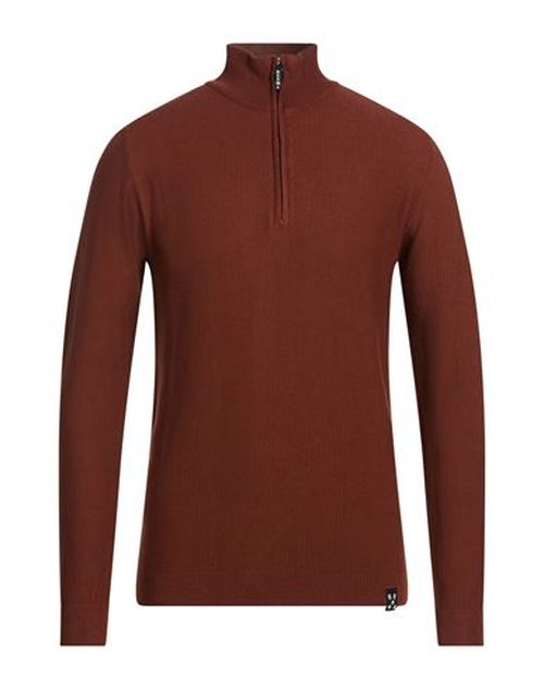 Man Turtleneck Copper Size L Viscose, Nylon