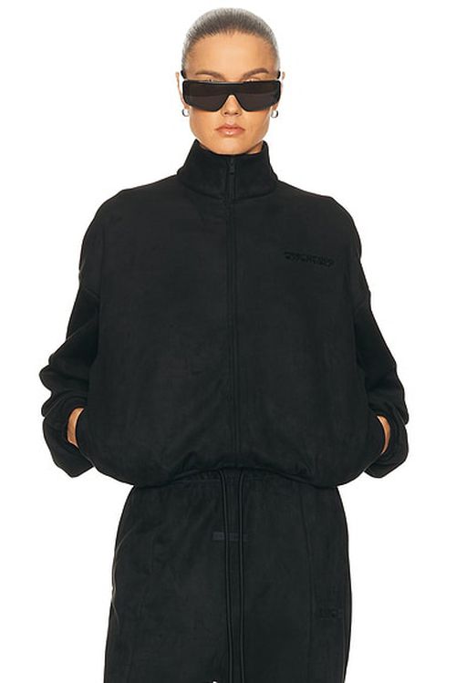 Fear of God ESSENTIALS Vintage Track Jacket in Vintage Black - Black. L also in