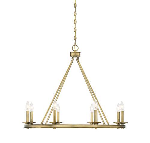 Savoy House Middleton 8-Light Chandelier in Warm Bras