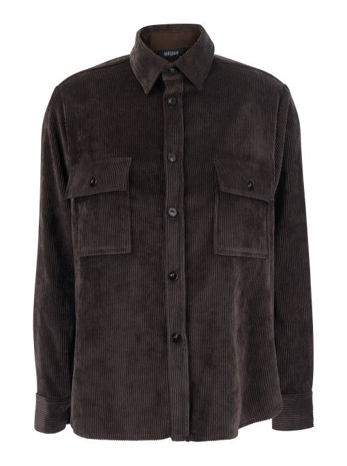 Corduroy Shirt — Brown