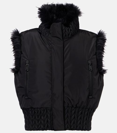 Dahlia reversible faux fur vest