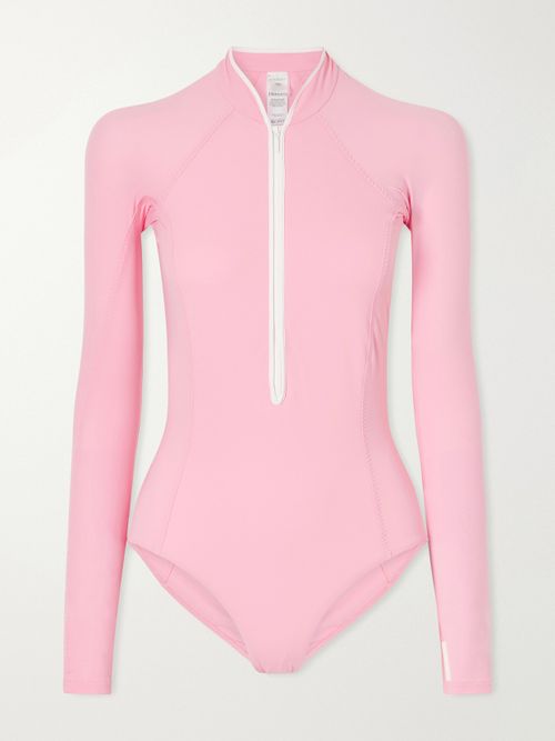 Tyra Two-tone Swimsuit - Pink