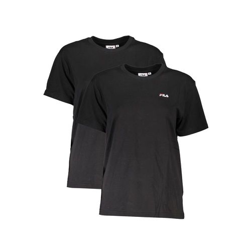 Black Cotton Women T-Shirt - XS