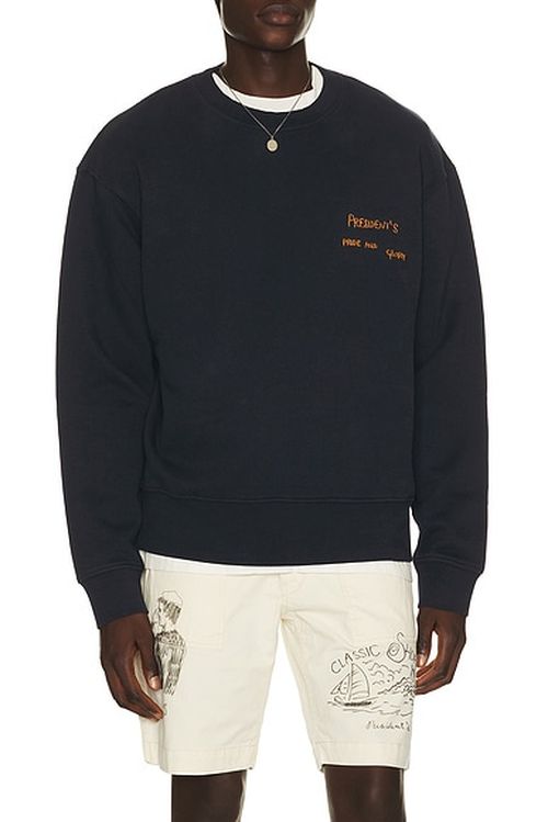 President's Champion Canoe Crew Sweatshirt in Blue Navy - Navy. M also in S, L, XL/1X