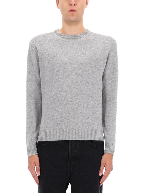 Ribbed Crew-neck Sweater