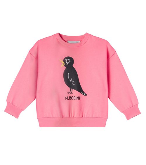 Mini Rodini Blackbird cotton jersey sweatshirt