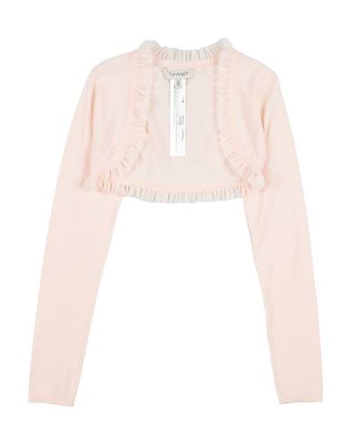 Kid Girl Wrap cardigans Light pink Size 14 Viscose, Polyamide, Polyester