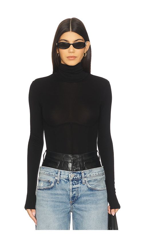 AGOLDE Wilma Bodysuit in Black. - XS also in L, M