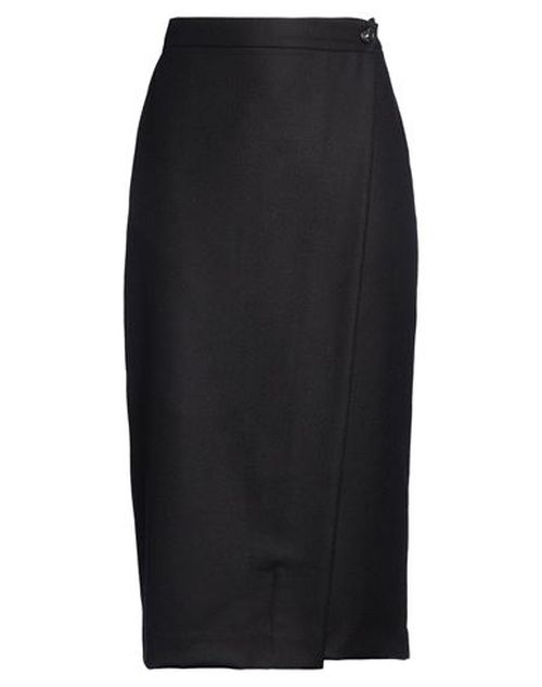 Woman Midi skirt Black Size 2 Wool