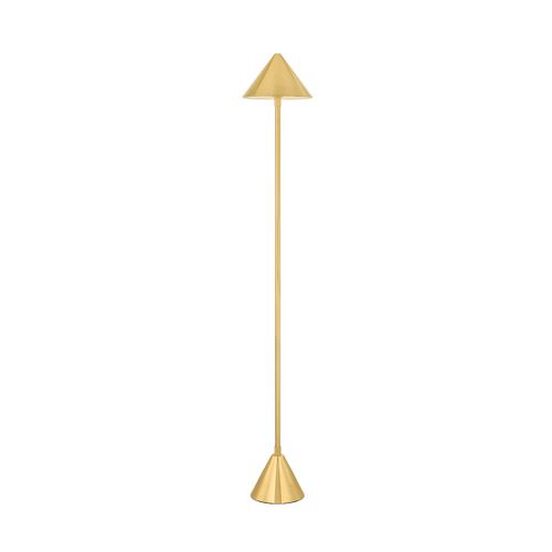 Aged Brass LED Floor Lamp from the Salma Collection
