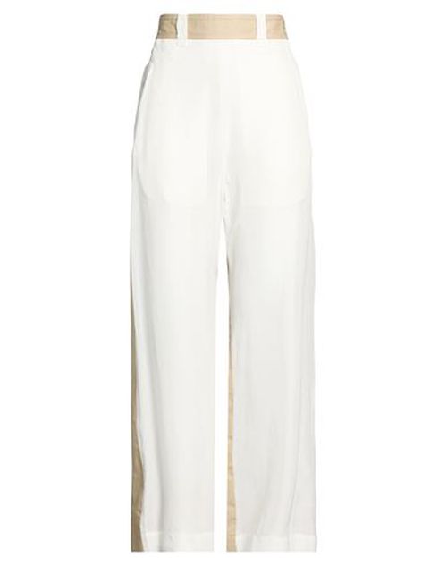 Woman Pants Beige Size 4 Silk, Cotton