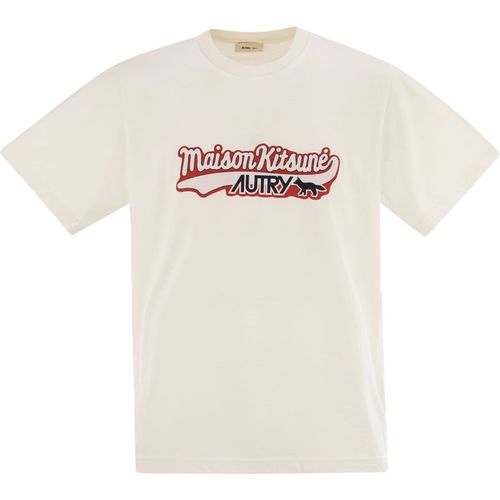 Autry X Maison Kitsuné T Shirt With Autry X Maison Kitsuné Logo