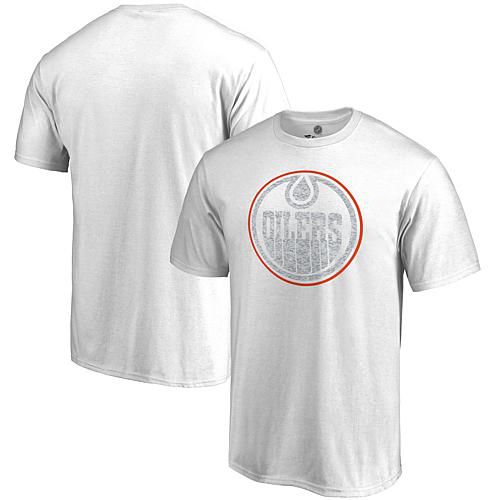 Men's White Edmonton Oilers Whiteout T-Shirt - Size Large