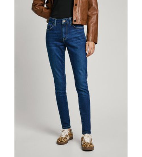 Pepe Jeans for woman. PL204728DP6 Jeans in skinny fit Regent blue (30/30), Casual, Cotton, Denim