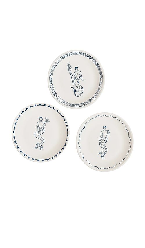 The Favorites The Salty Merman Appetizer Plates en White